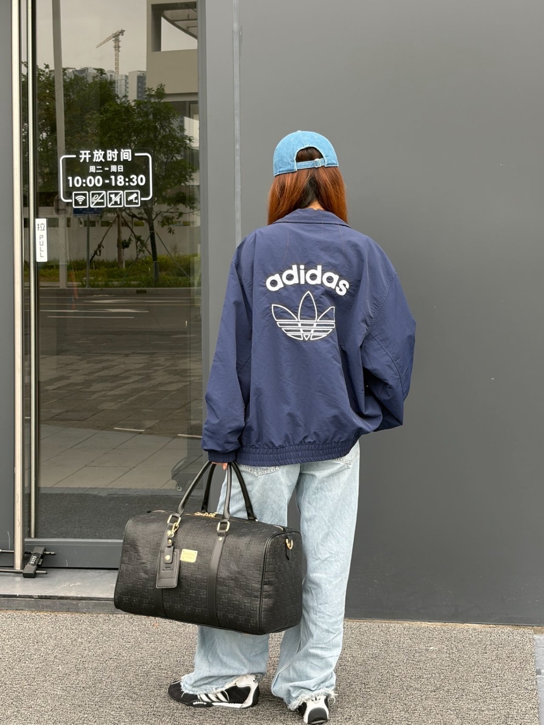 ADIDAS ORIGINALS TEAM JACKET大標 工裝風翻領夾克