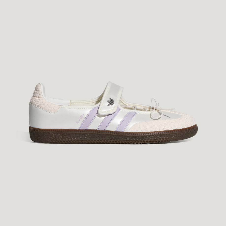 【預訂】ADIDAS SAMBA  JANE 奶白粉紫 瑪麗珍鞋-WOMEN