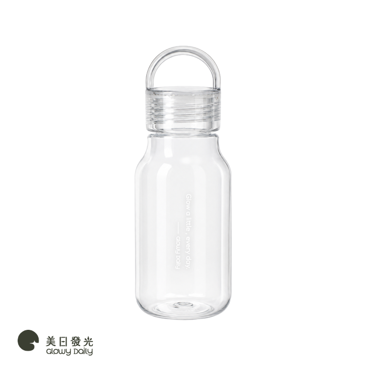 Glowy Loop Tritan水瓶 430ml｜透明