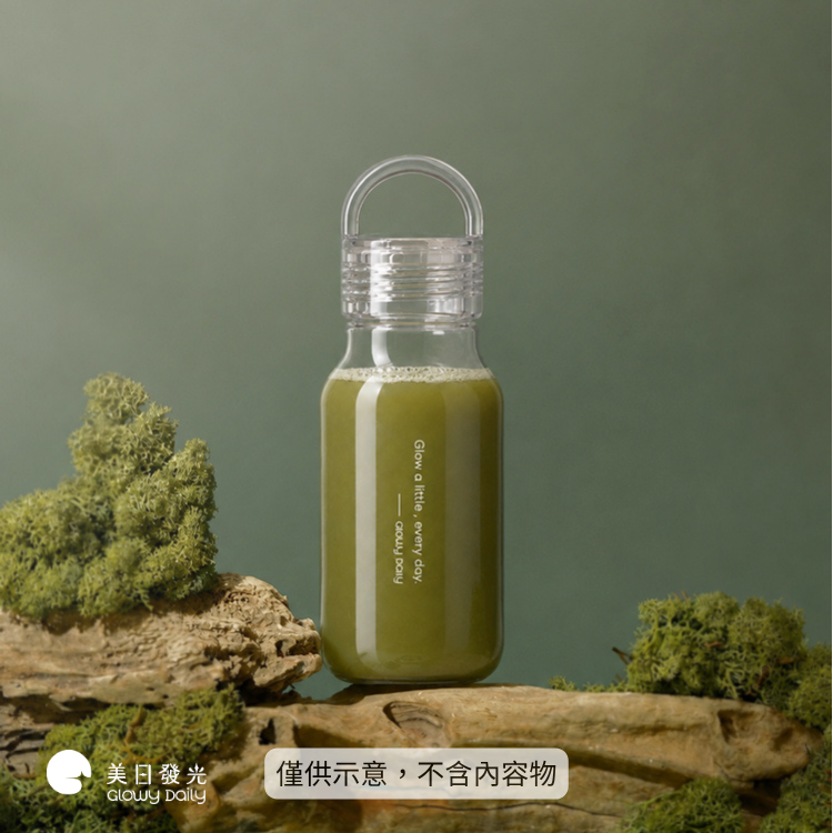 Glowy Loop Tritan水瓶 430ml｜透明