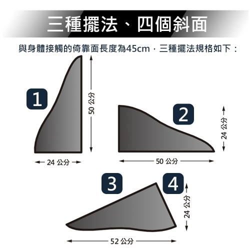 【樂森藥局】Vandino【重磅型】 人體工學三角抬腿靠墊枕 50×45×24cm (多色可選)