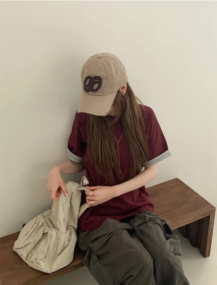 【27.5 完額外95折優惠！首批優惠價預訂】男女可穿！韓國拼色捲邊短袖TEE（8色）