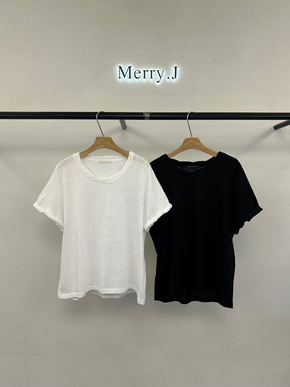 MJ6210 透膚圓領Tee