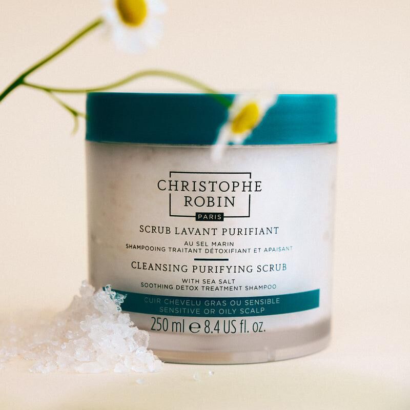 法國 Christophe Robin 海鹽舒緩頭皮潔淨霜 250ml【正品】海鹽舒緩頭皮潔淨霜 去屑控油洗髮膏 Cleansing Purifying Scrub with Sea Salt