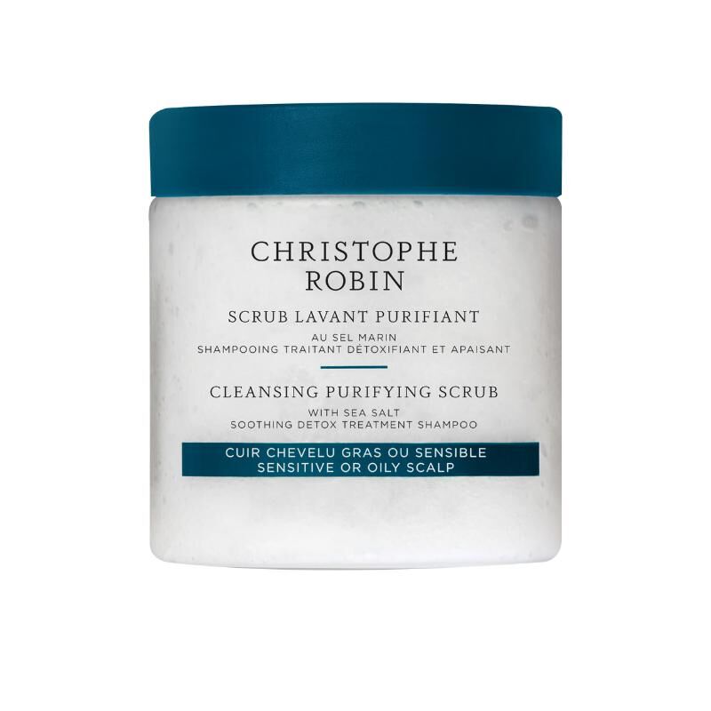 法國 Christophe Robin 海鹽舒緩頭皮潔淨霜 250ml【正品】海鹽舒緩頭皮潔淨霜 去屑控油洗髮膏 Cleansing Purifying Scrub with Sea Salt