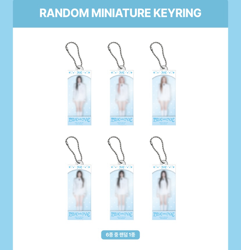 IVE Dice into IVE random miniature keyring