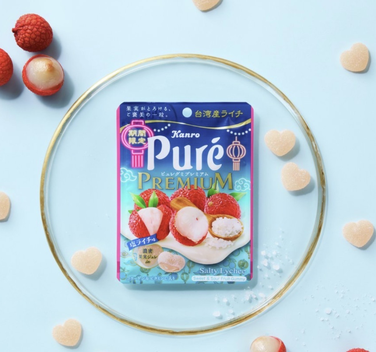 【期間限定】JP Pure Premium 鹽荔枝風味軟糖 6977 TK260527