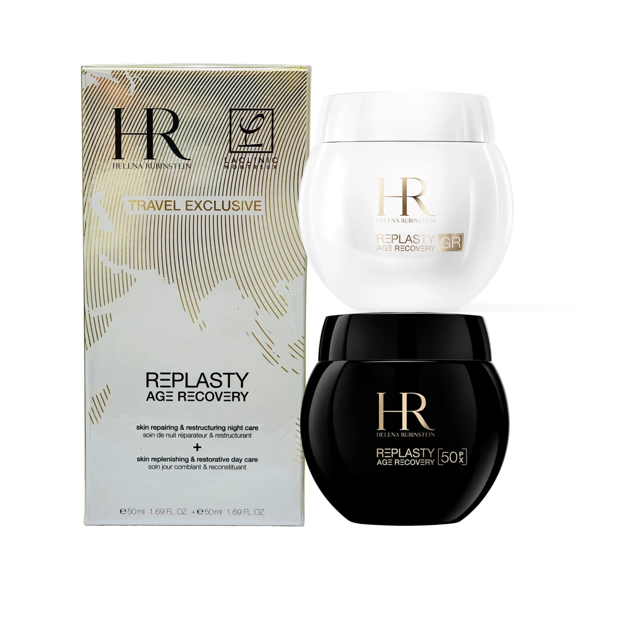 Helena Rubinstein 極緻活顏修復緊緻日晚霜套裝（新版黑白繃帶套裝）