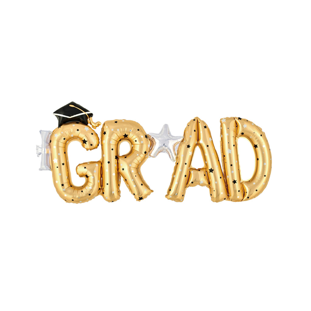 GRAD 畢業字母氣球