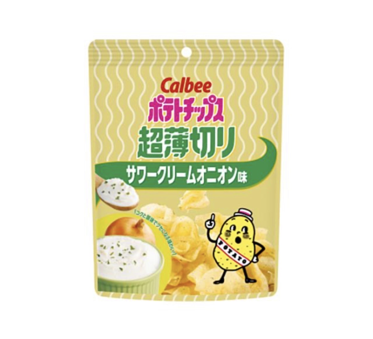 【數量限定】JP Calbee 超薄脆酸忌廉洋蔥味薯片 40g 3549 TK260527