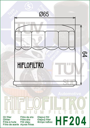 HIFLO OIL FILTER HF204