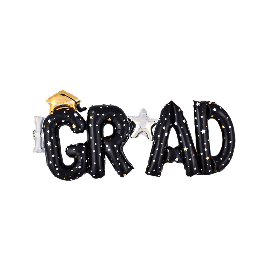 GRAD 畢業字母氣球