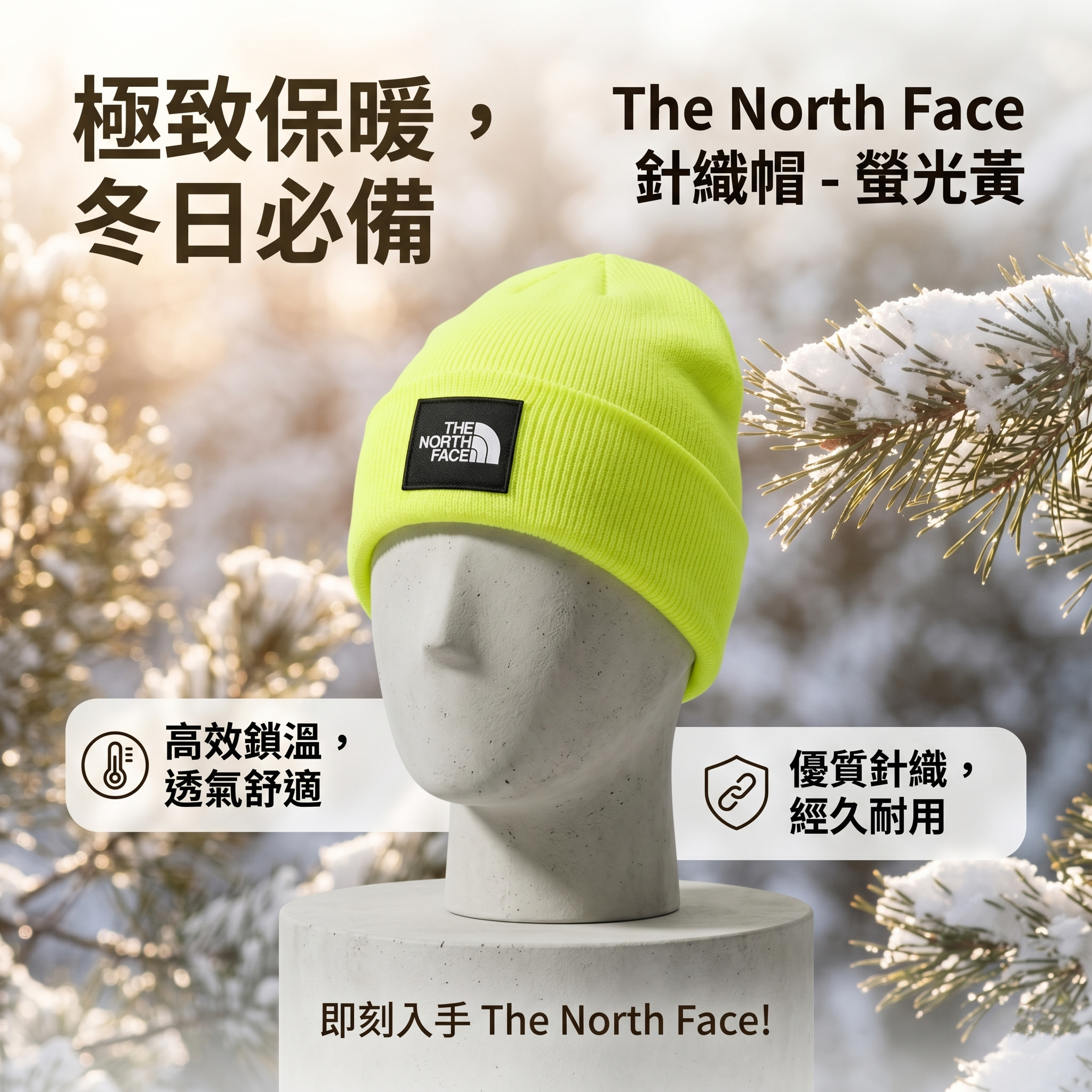 【預購】The North Face H052703 男裝針織毛帽