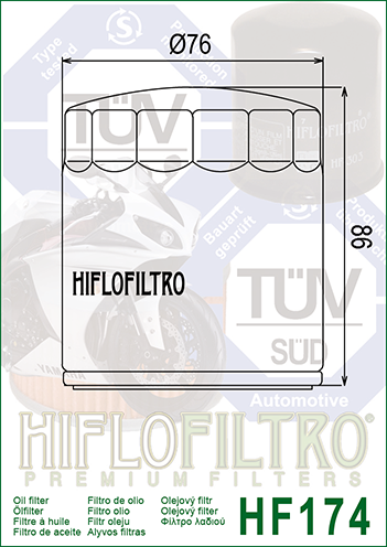HIFLO OIL FILTER HF174B