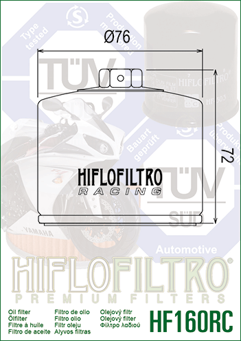HIFLO OIL FILTER HF160RC
