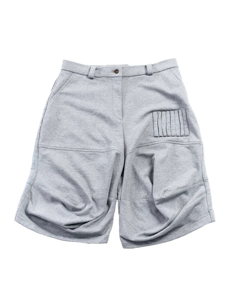 Enclave｜3D Cutting “Calla” Sweat Shorts (Gray)