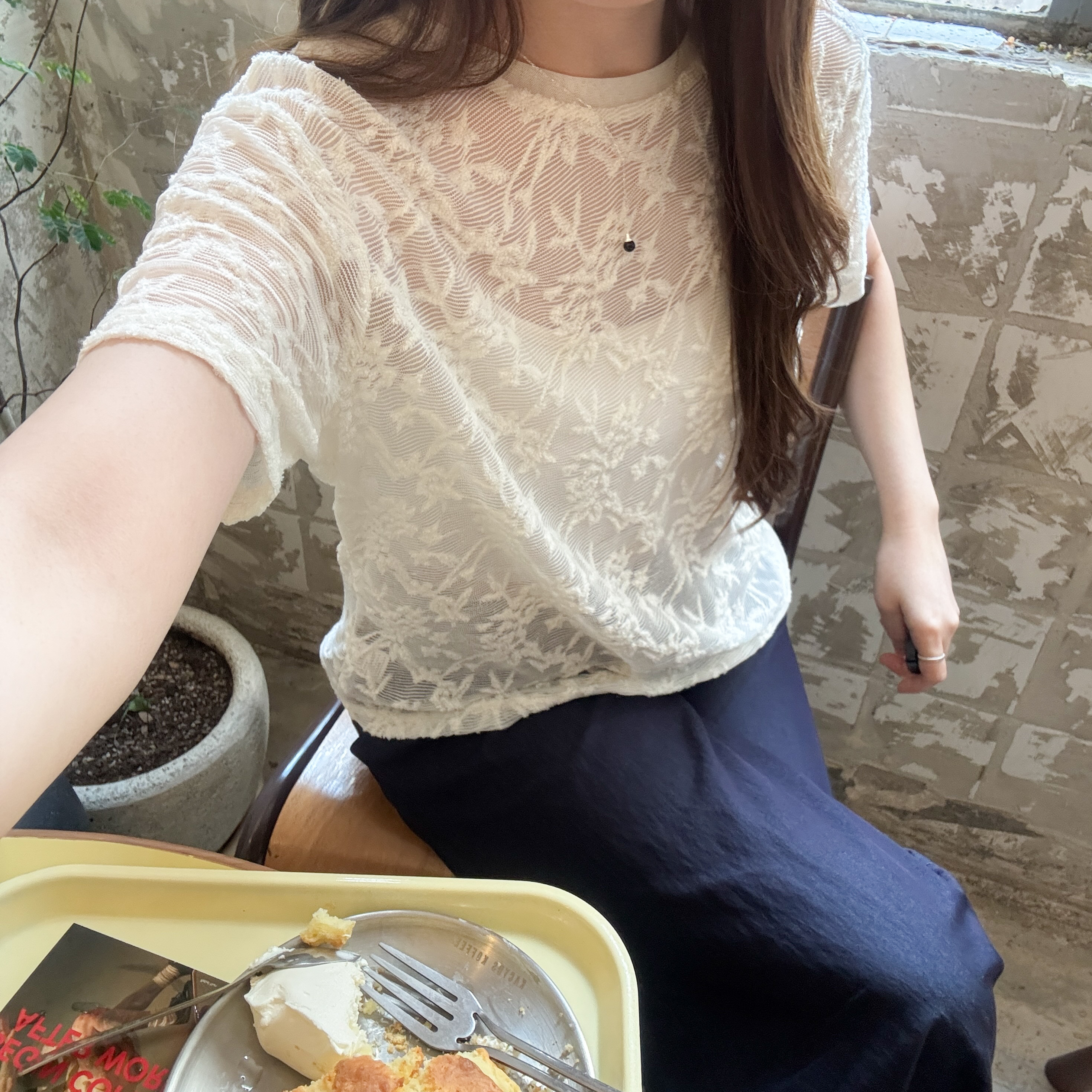 Lace透視上衣