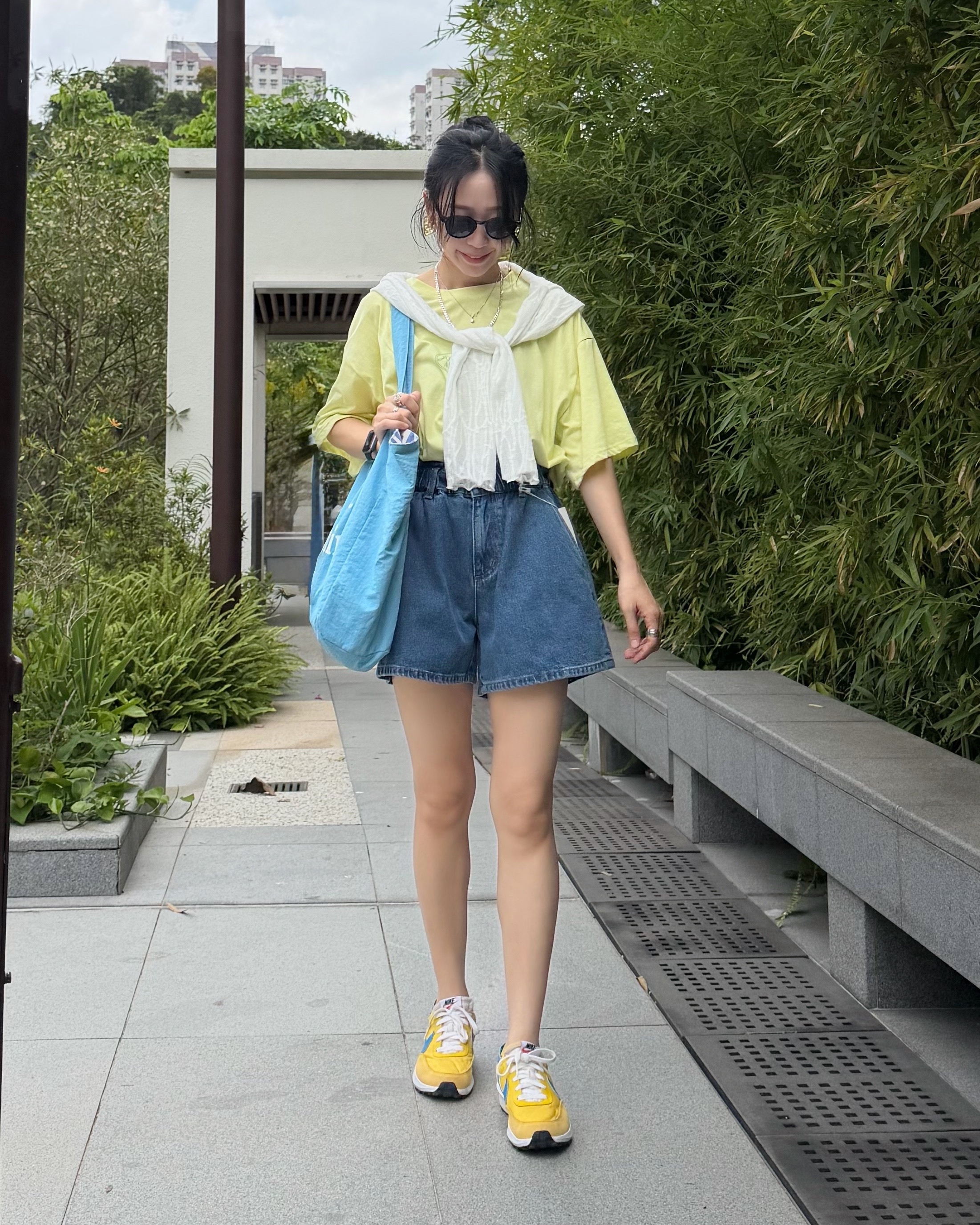 6月新品♥高腰洗水A line短牛[全橡筋腰]