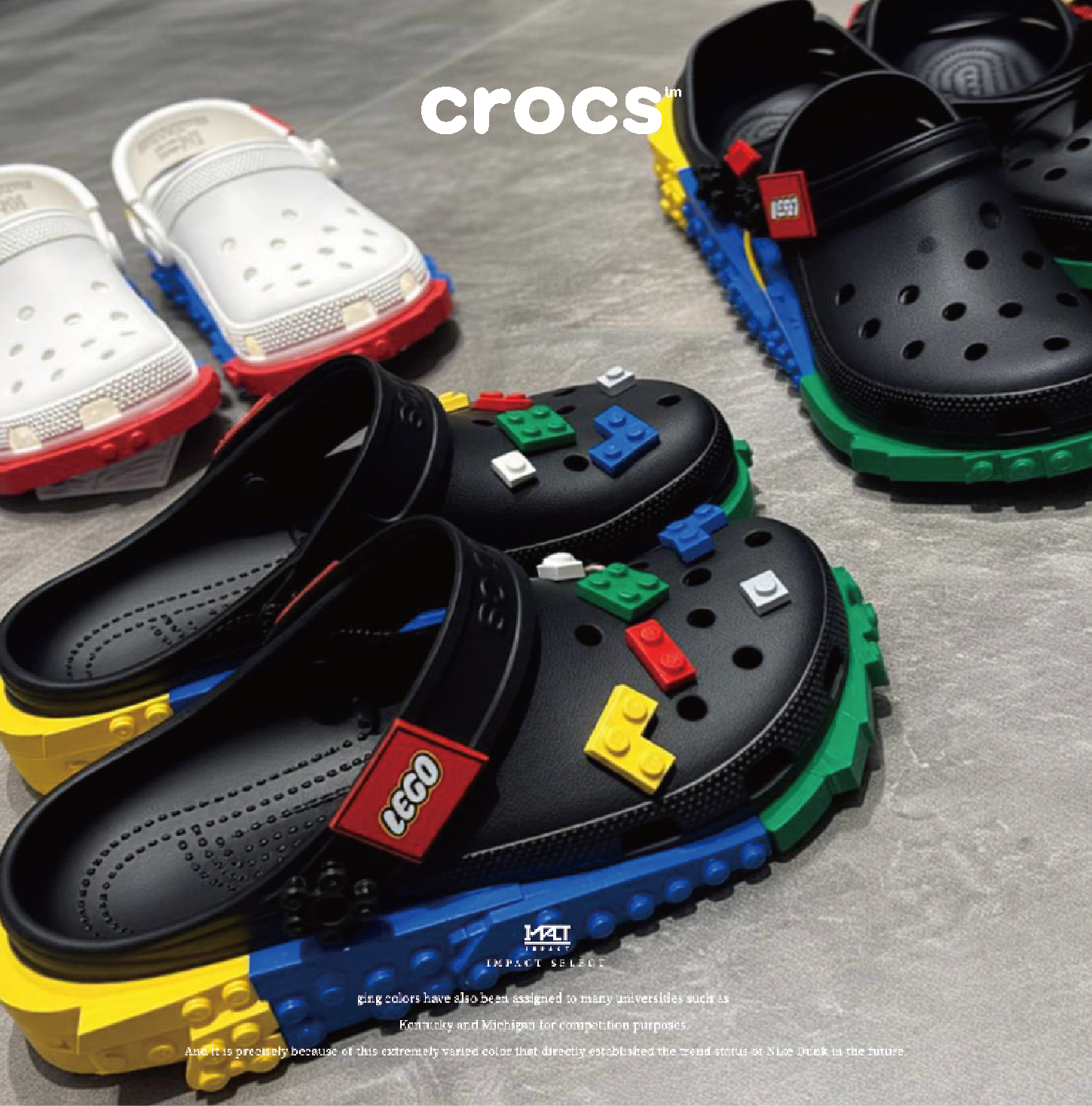Crocs x LEGO 聯名洞洞鞋