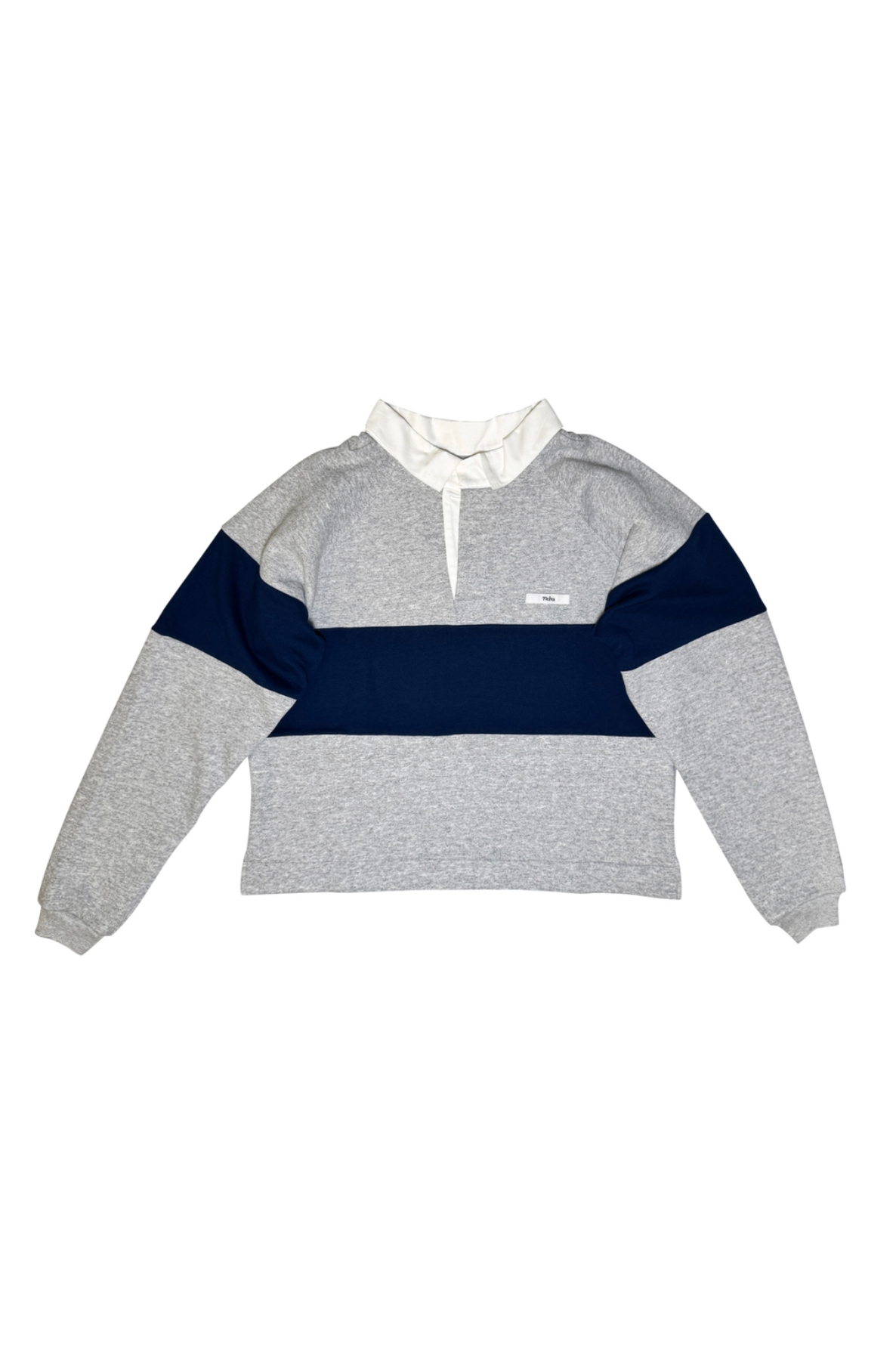 77 CIRCA CUTBACK POLO SWEAT TOP (2COL)