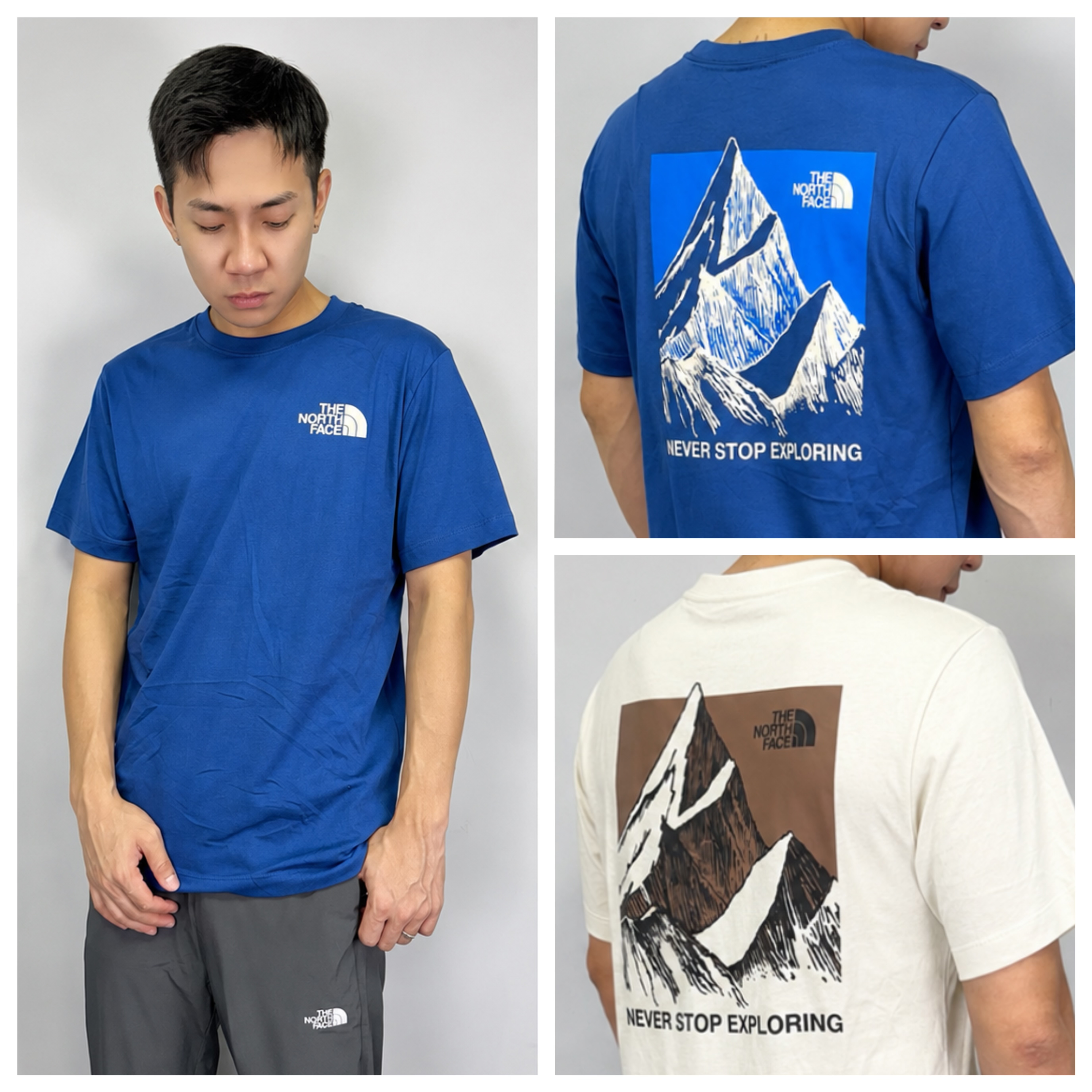The North Face 北臉 背後素描雪山 短袖上衣 短T