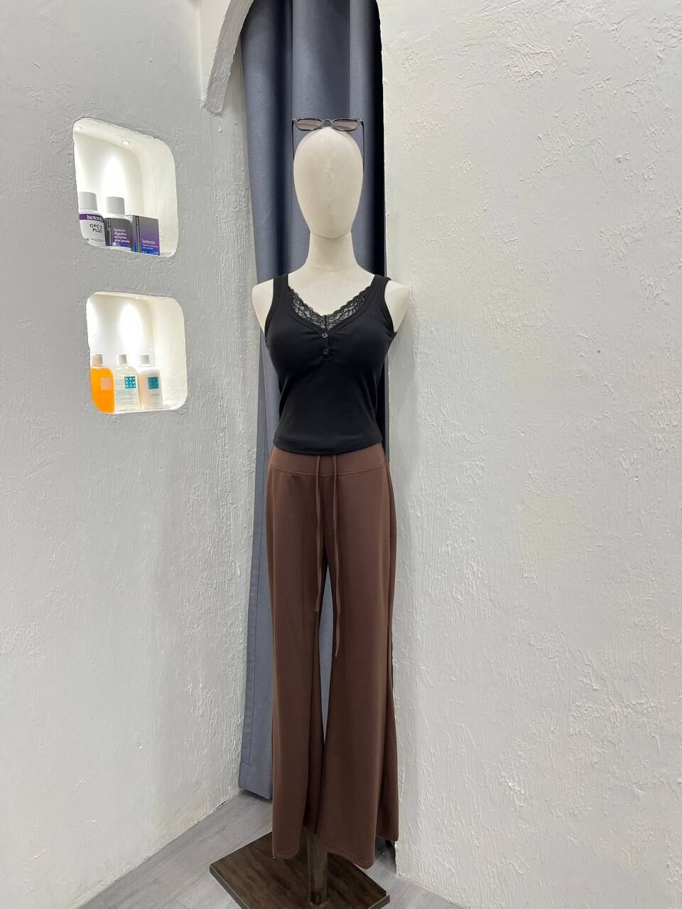 Lacey Button Tank Top