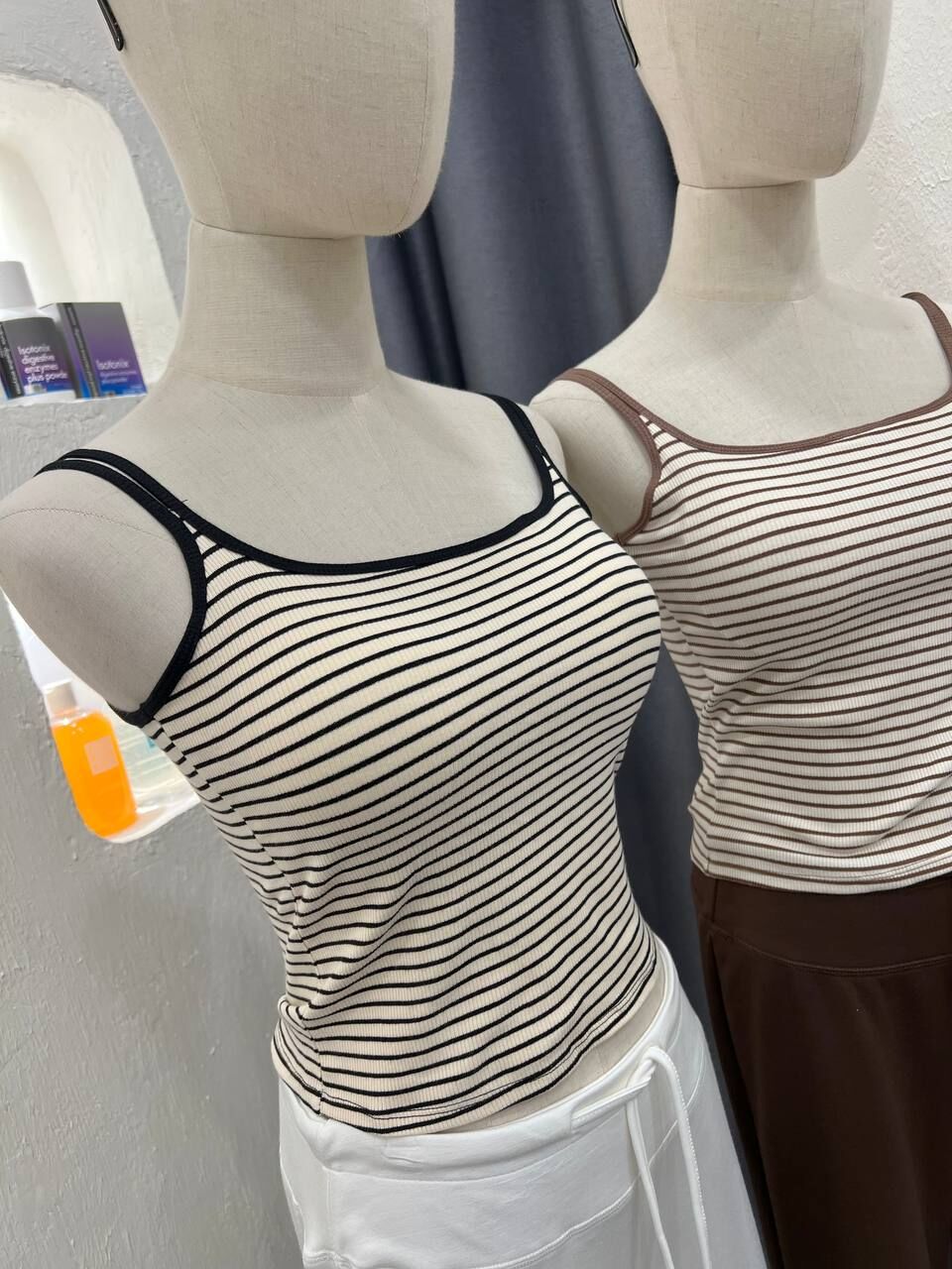 Stripe Tank Top with padded