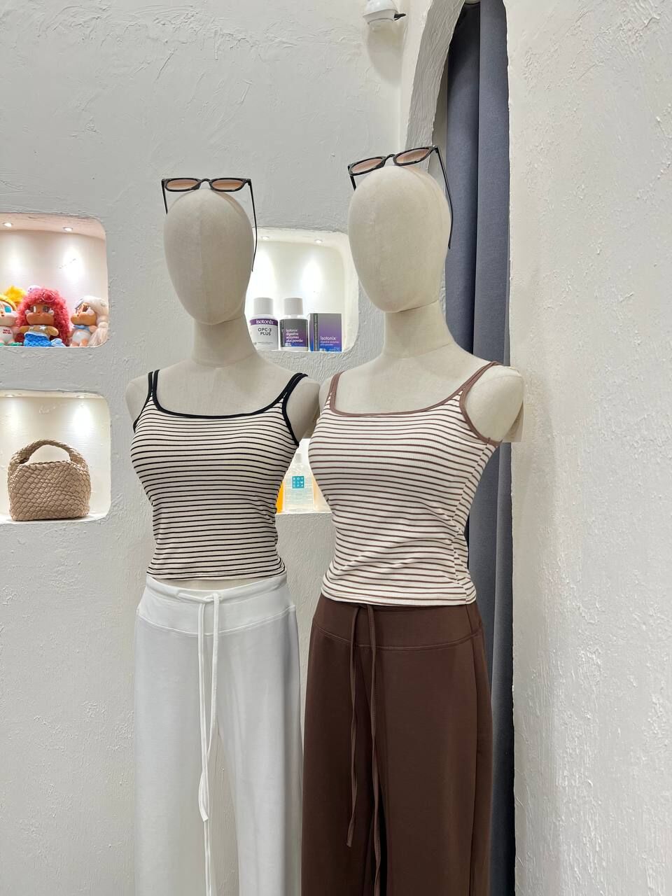 Stripe Tank Top with padded