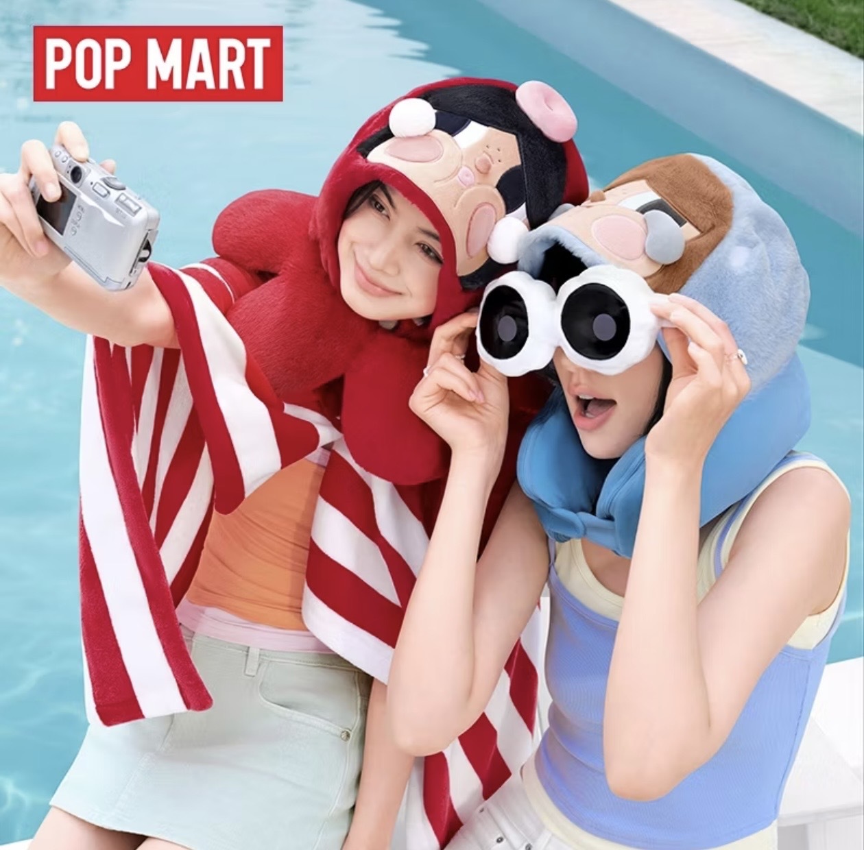 POP MART 泡泡瑪特 CRYBABY 淚流成海系列 二合一頸枕毯 (2款)