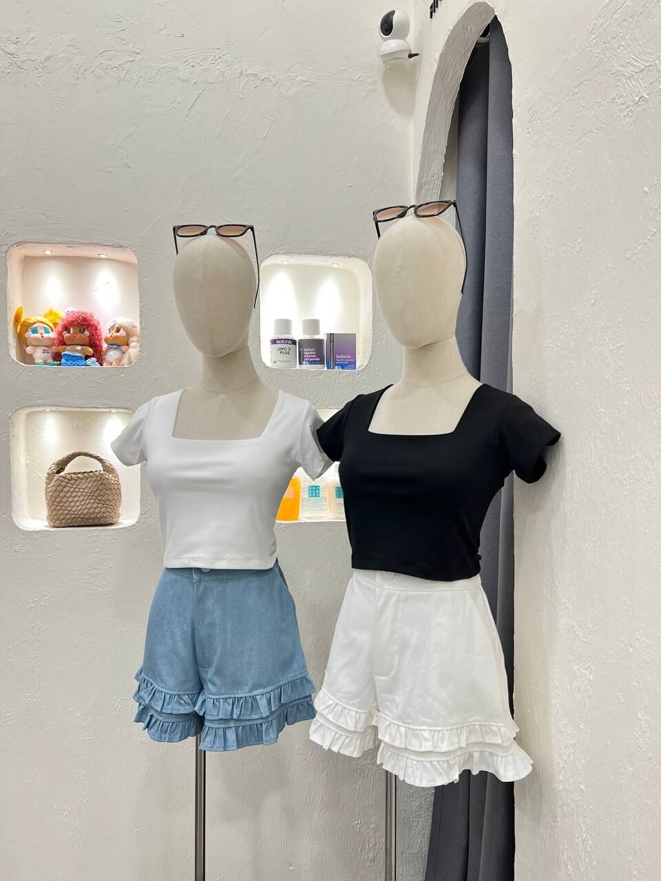 Square Neck Crop T 163