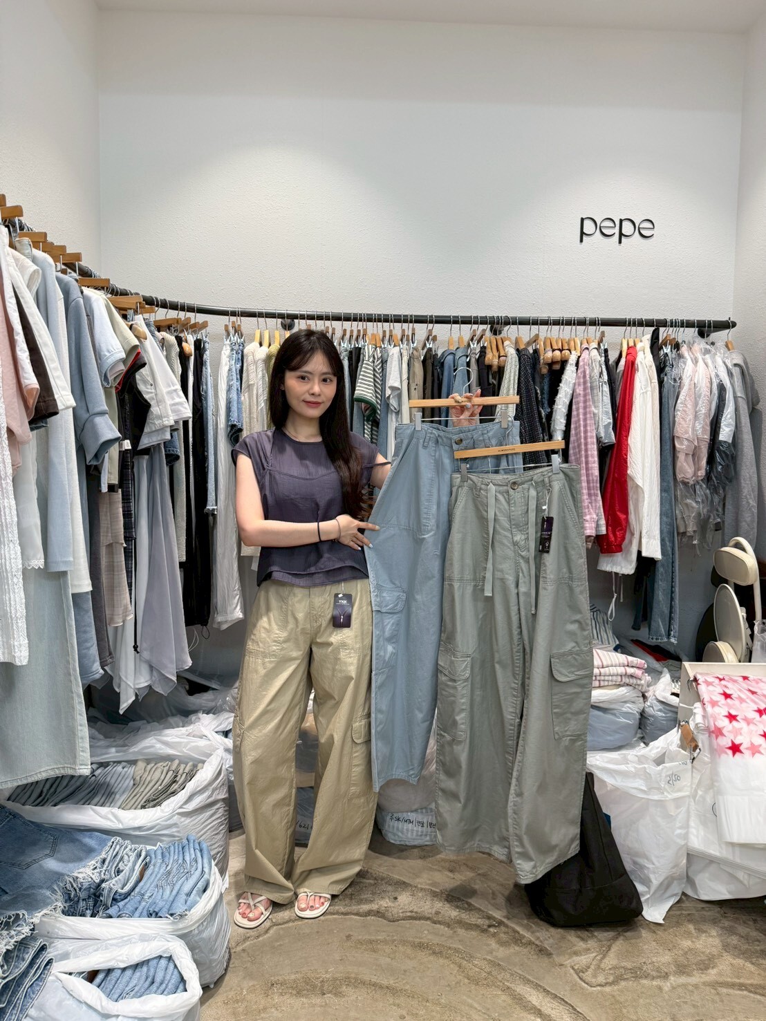 AP6231 扯布料工裝褲