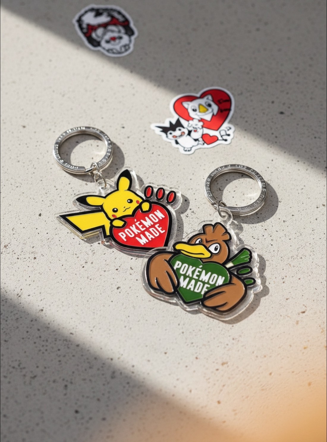 【APAIR】預購 HUMAN MADE x Pokémon 聯名款 第二彈 皮卡丘 大蔥鴨 鑰匙圈