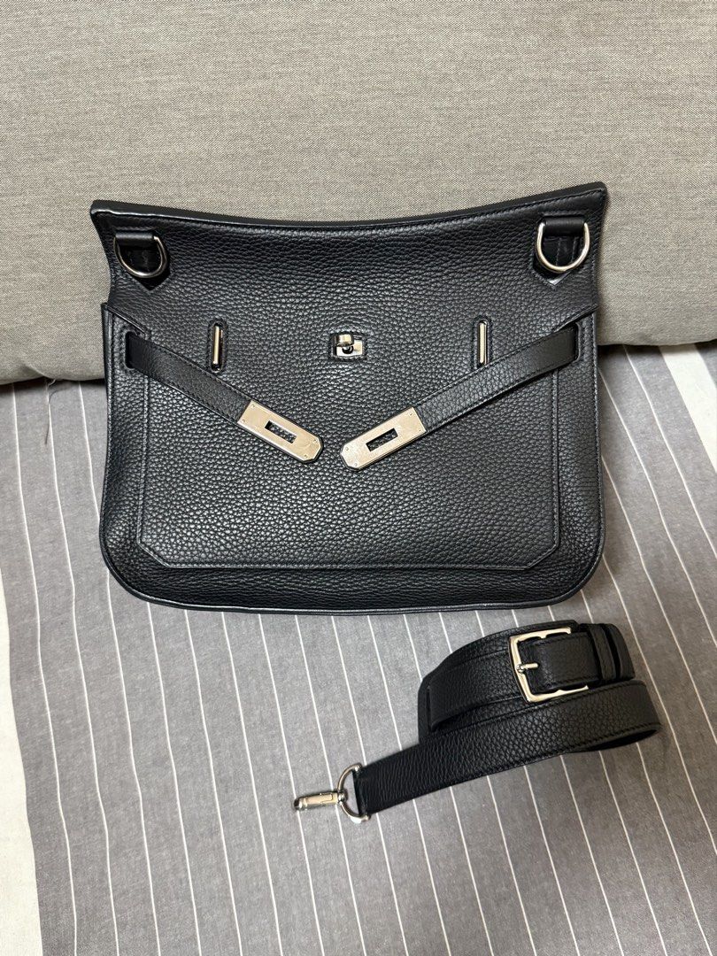 90%New Used Hermes Jypsiere 28 Noir Phw Tc 黑色銀扣 #愛馬仕吉普賽