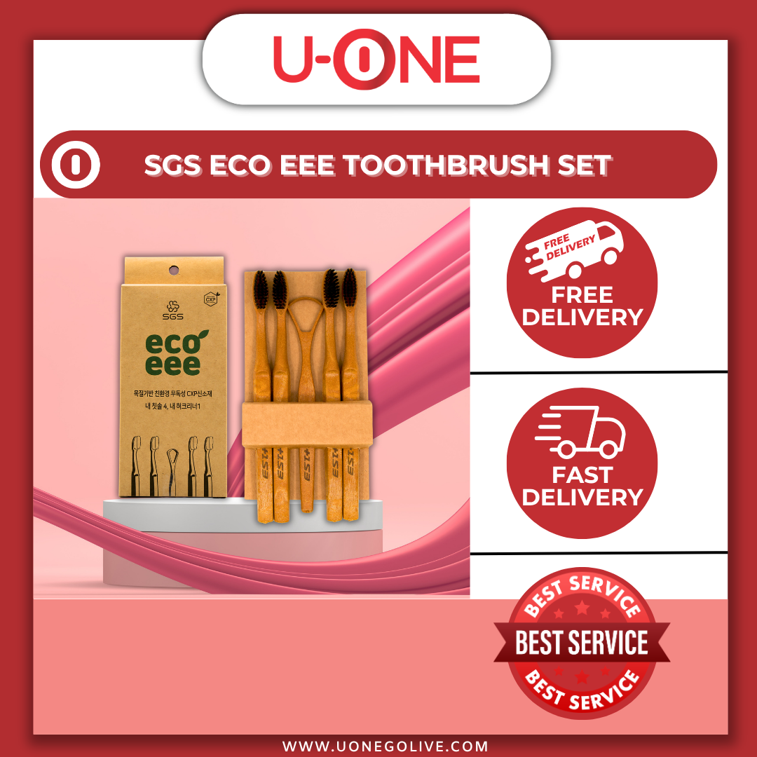 U-0NE | Korea | SGS ECO EEE Toothbrush Set | Personal Care