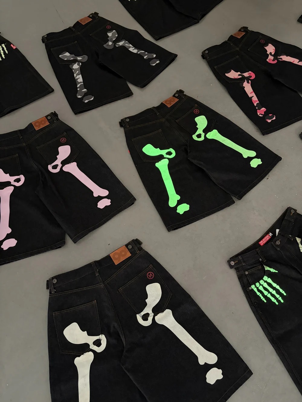 『代購商品 』2026SS 9090 Bone Hand Denim Jorts 骨頭 牛仔褲 短褲 七分褲 NN2297