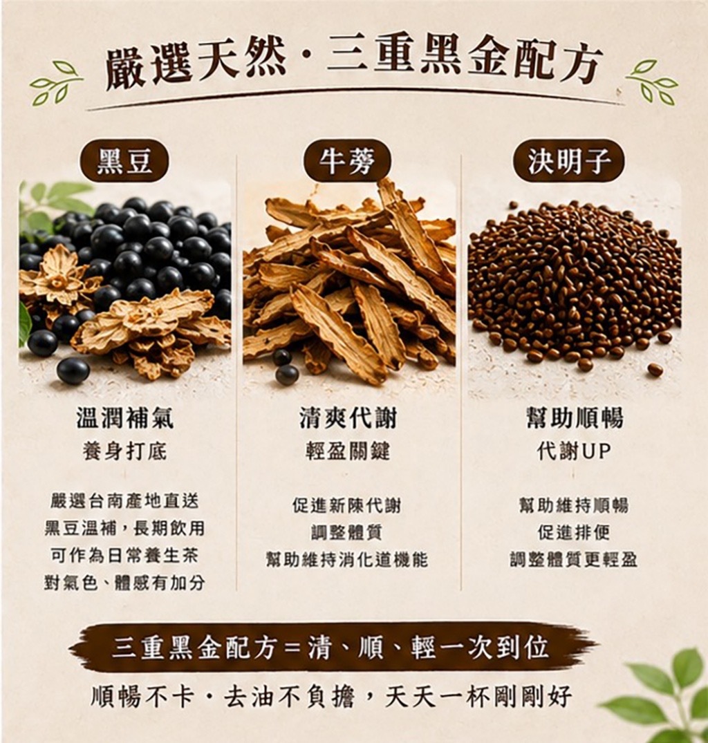 黑金牛蒡決明順暢茶6g 25入