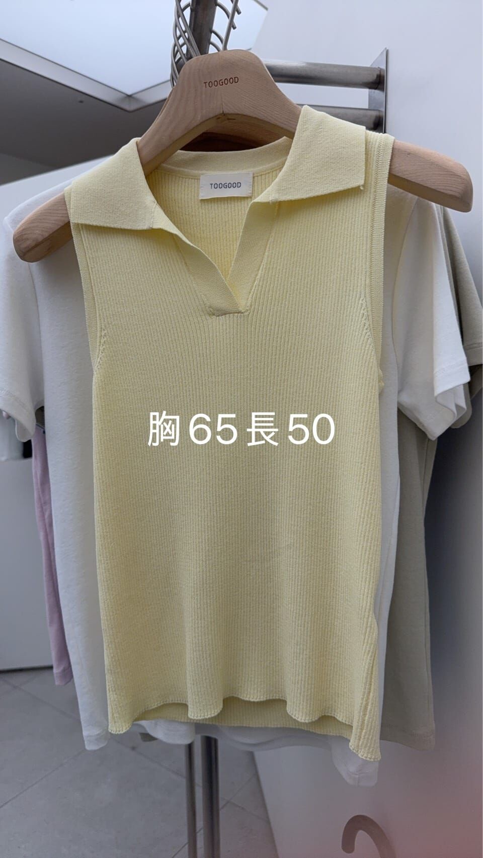 TG6205 翻領小V無袖背心