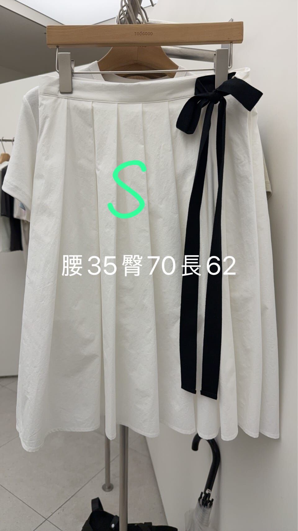 TG6209 蝴蝶結中長百褶裙