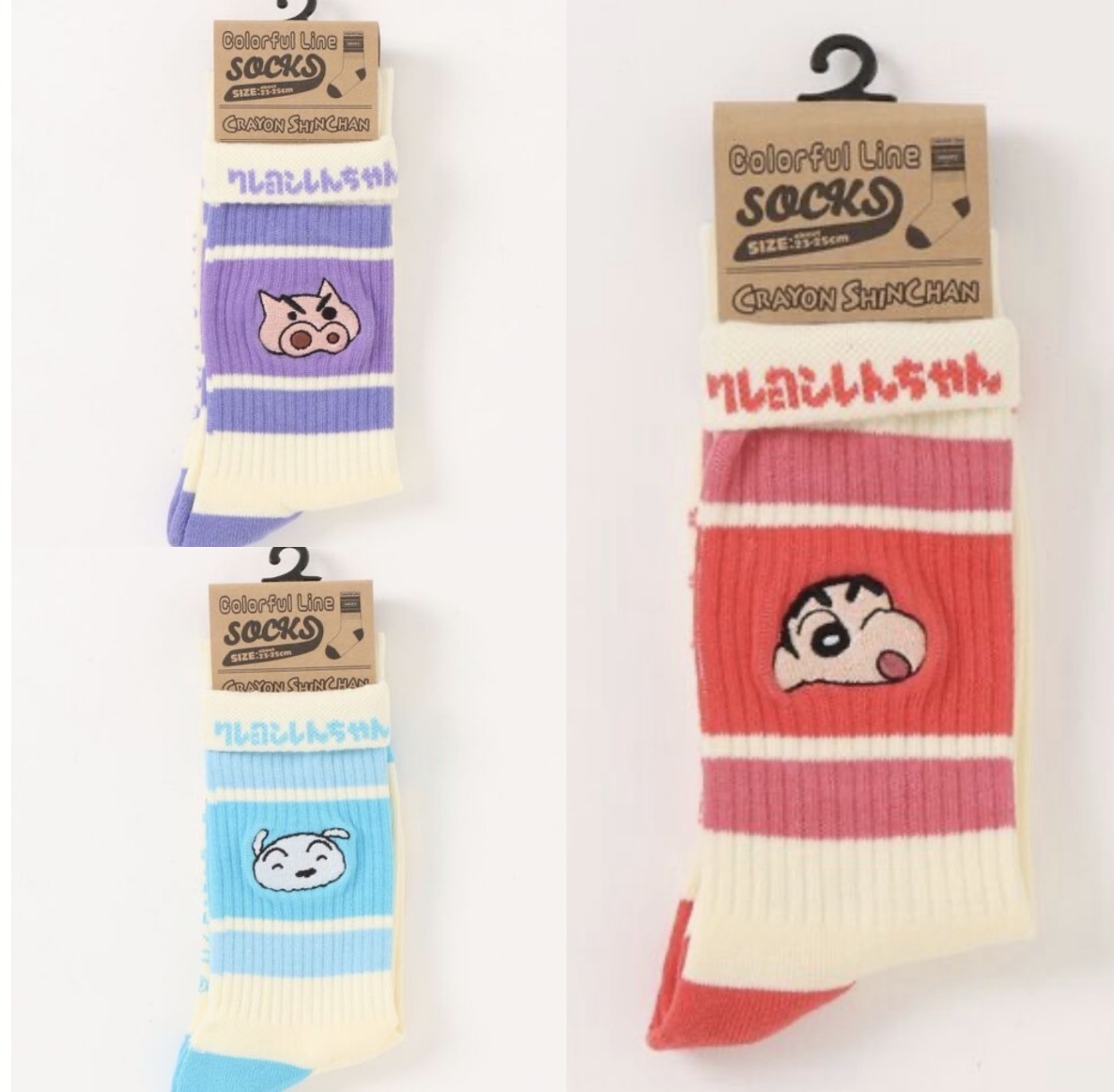 JP Old School x 蠟筆小新 刺繡中筒襪 4550 TK260527