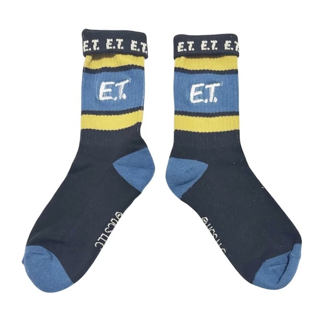 JP Old School x ET 刺繡中筒襪 黑藍 5346 TK260527