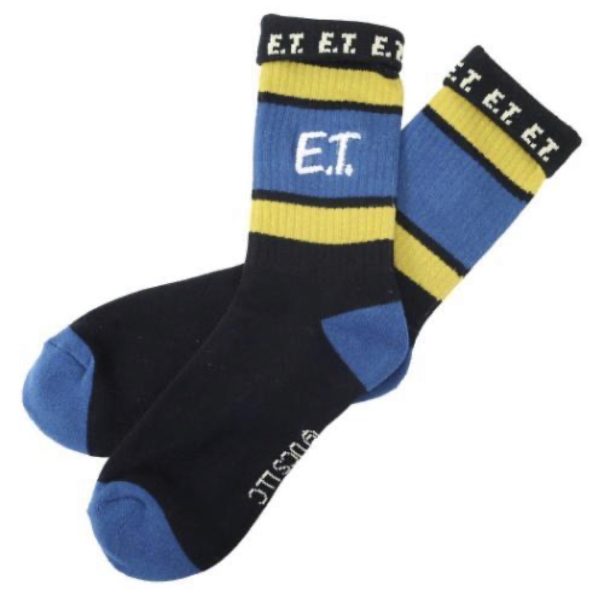 JP Old School x ET 刺繡中筒襪 黑藍 5346 TK260527