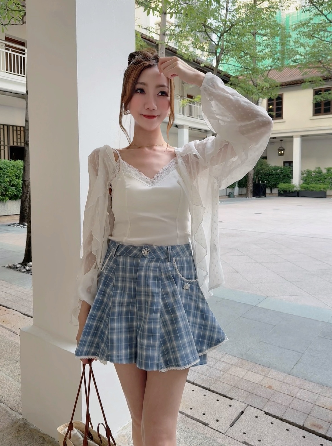 *BJ2 MADE SERIES* THE SWEETHEART CHECKERED FRILL SKIRT 260524
