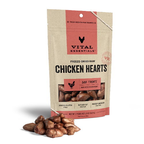 Vital Essential 凍乾狗小食 | 雞心粒 1.9oz