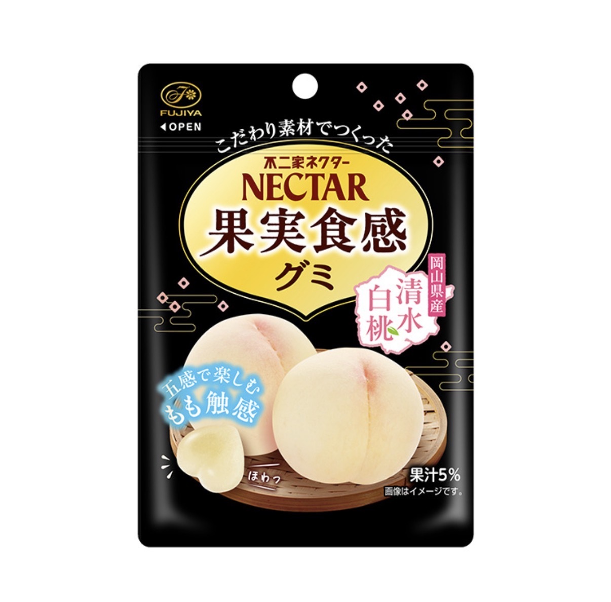 JP 果實食感 清水白桃軟糖 48g 4933 TK260527