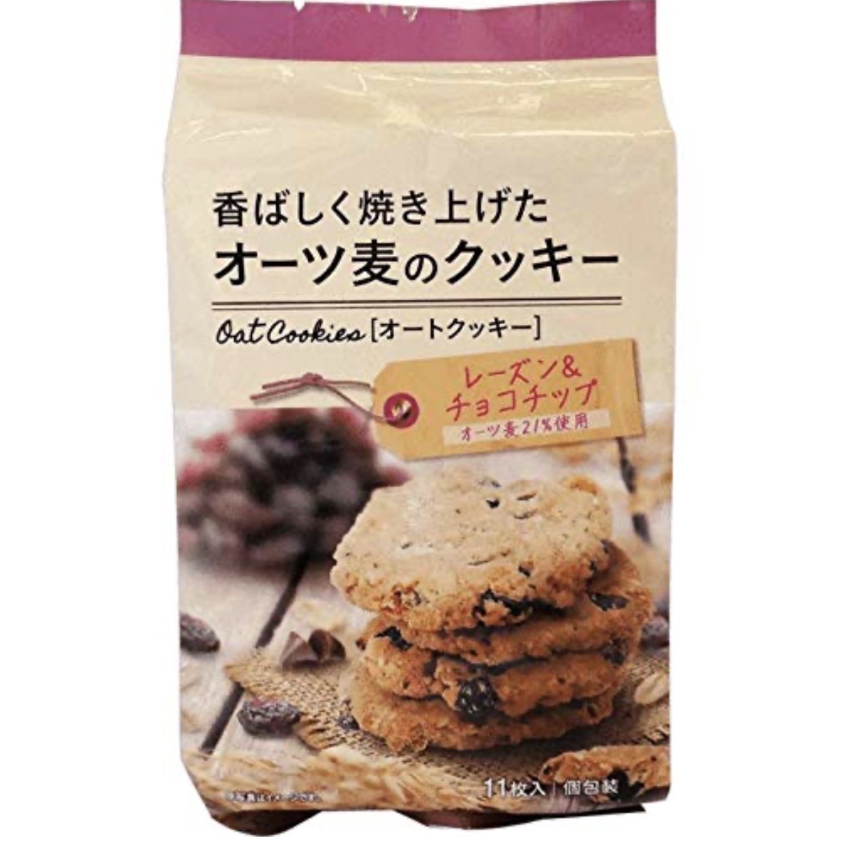 【多莉推薦】JP 提子乾朱古力烤燕麥曲奇 11塊 6654 TK260527