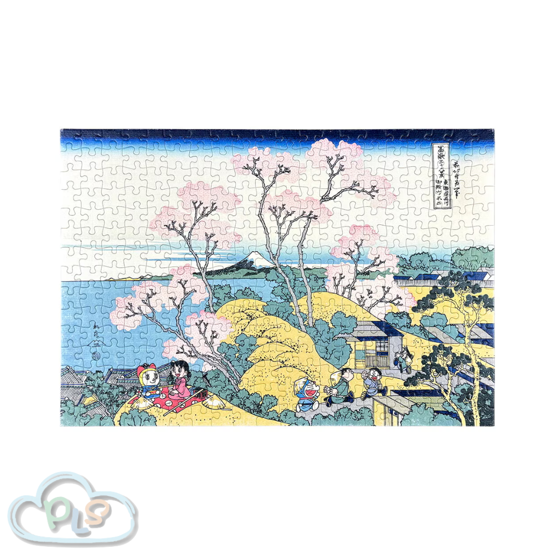 「越前和紙」浮世繪 Puzzle 砌圖 《富嶽三十六景 東海道品川御殿山不二》300片 多啦A夢  #23066-1