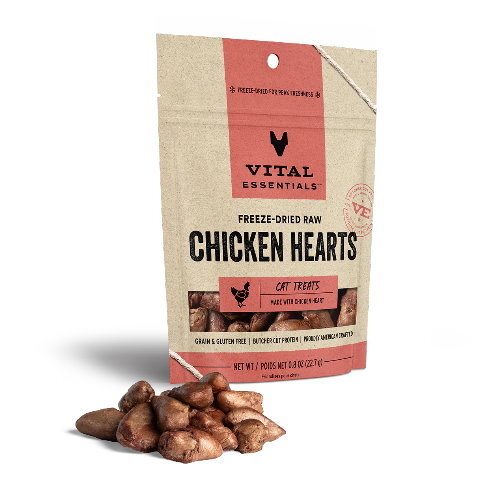 Vital Essential 凍乾貓小食 | 雞心粒 0.8oz