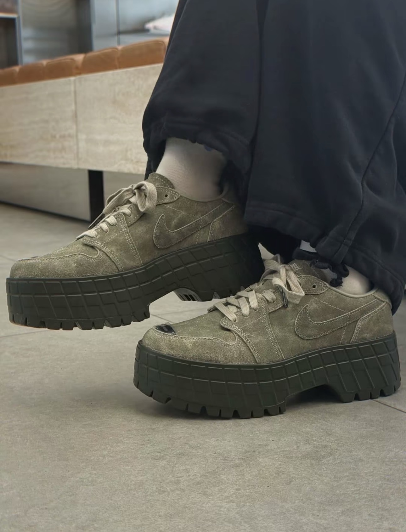 預訂| Nike Air Jordan 1 Brooklyn Low 'Spruce Fog Cargo Khaki Jade Stone'