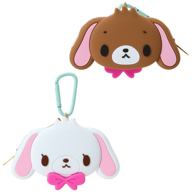 日本 Sanrio  Sugar Bunnies 蜜糖邦尼 餅乾設計生日系列 雙面頭形矽膠袋