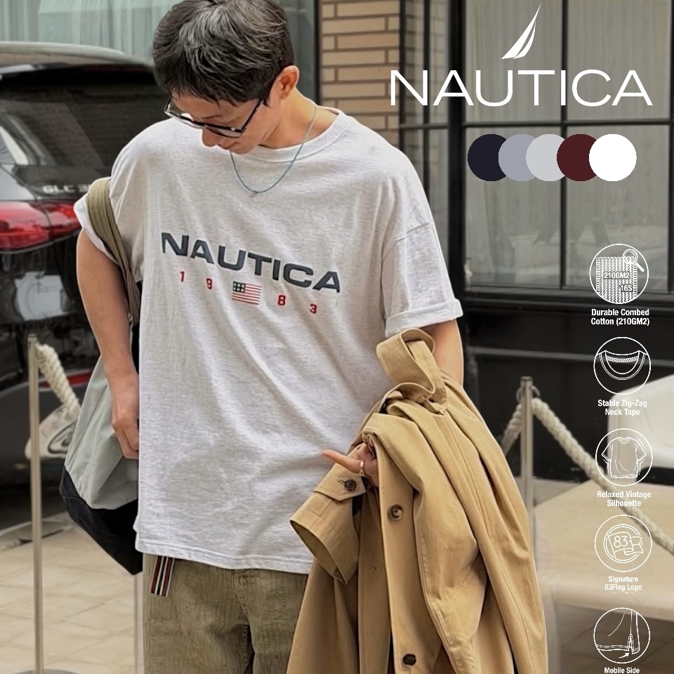 |快閃折扣🔥| NAUTICA 26ss 83 Flag 寬鬆系列 旗幟Tee